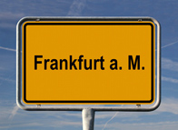 Ortsschild von Frankfurt